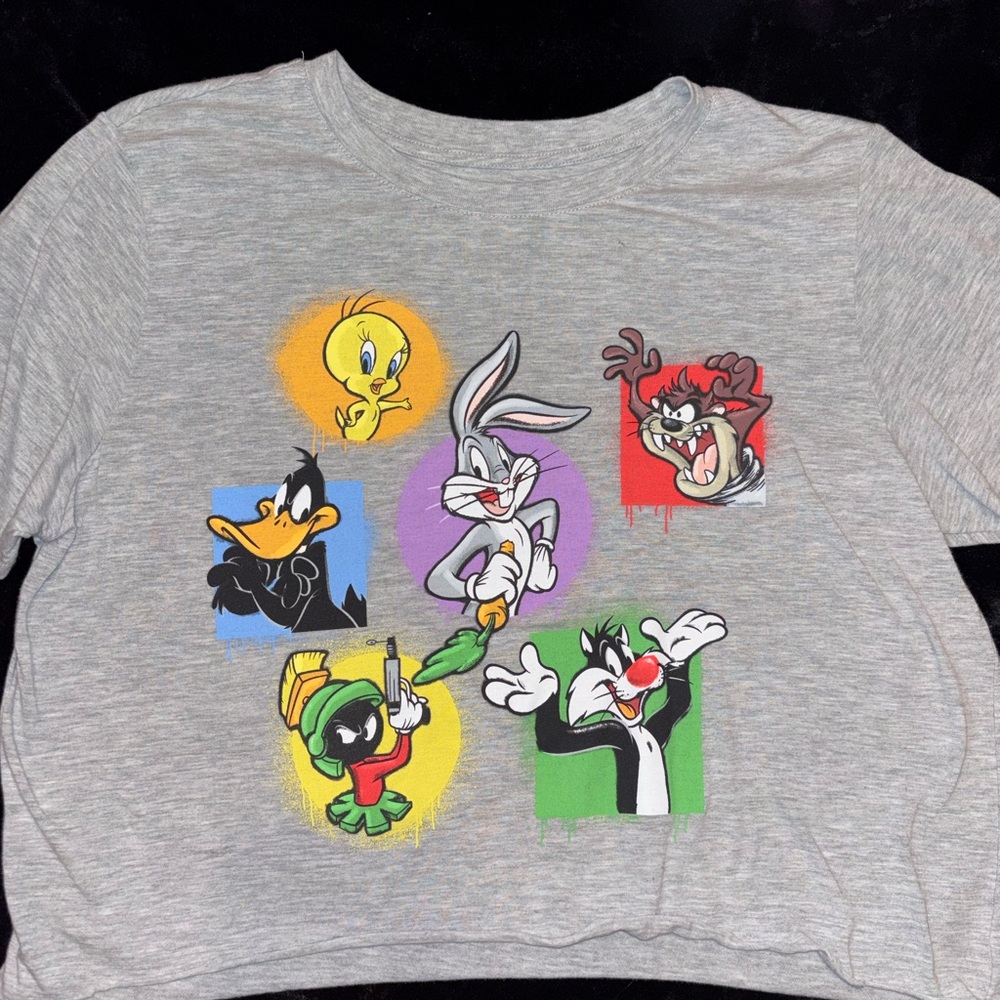 Gray Looney Tunes Graphic Tee